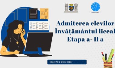 ????❗Admiterea elevilor în învățământul liceal, etapa a- II a,  sesiunea 2022-2023 ❗Direcția Generală Educație Tineret și...