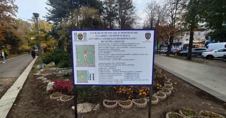 Pretura sectorului Buiucani: Inițierea primei etape de lucrări pentru reabilitarea Grădinii Publice Scuarul Catedralei M...