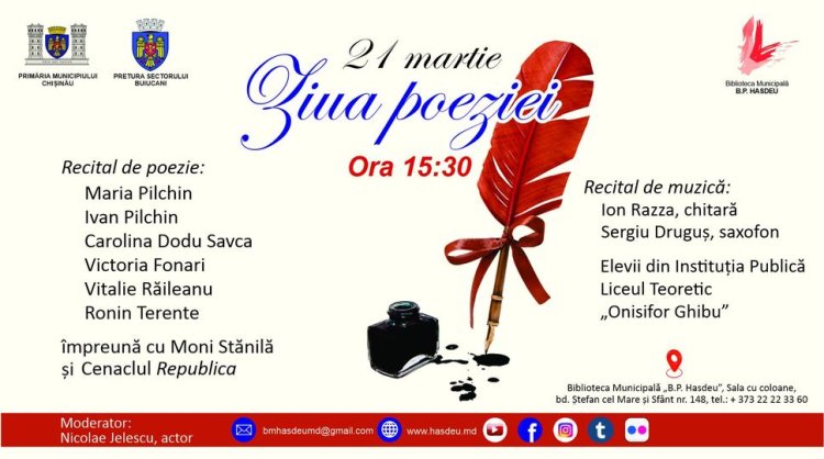 21 Martie - Ziua Mondială a Poeziei!