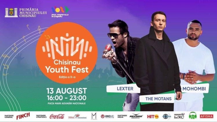 „Chișinău Youth Fest”, Ediția a II-a Primăria Municipiului Chișinău organizează un eveniment de excepție pentru toți tin...