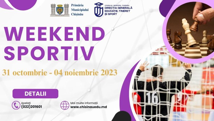 ✅Evenimente sportive care se desfășoară în perioada 31 octombrie – 04 noiembrie 2023 în municipiul Chișinău. ????Turneul i...